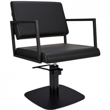 Professional barber chair BLACK LOFT BLACK SQUARE Professional barber chair BLACK LOFT BLACK SQUARE