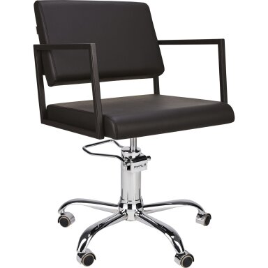 Professional barber chair BLACK LOFT SIMPLE WHEELS Professional barber chair BLACK LOFT SIMPLE WHEELS