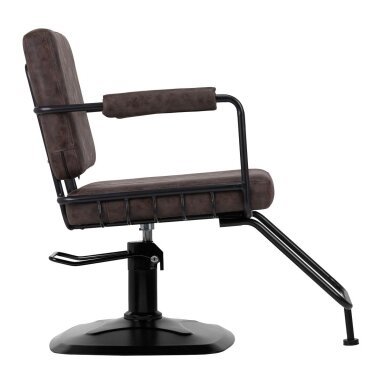 Professional hairdressing chair GABBIANO CATANIA LOFT, dark brown Professional hairdressing chair GABBIANO CATANIA LOFT, dark brown