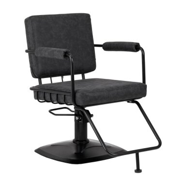 Professional hairdressing chair GABBIANO CATANIA LOFT, black color Professional hairdressing chair GABBIANO CATANIA LOFT, black color