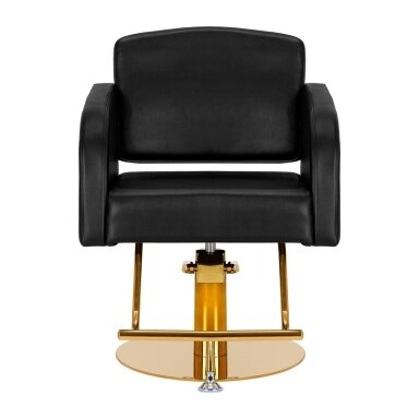 Professional hairdressing chair GABBIANO TURIN, black with gold details Professional hairdressing chair GABBIANO TURIN, black with gold details