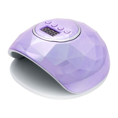 Profesionali UV/LED manikiūro ir pedikiūro lempa SHINY 86W, violetinės spalvos Profesionali UV/LED manikiūro ir pedikiūro lempa SHINY 86W, violetinės spalvos