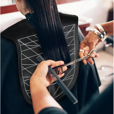 Professional silicone cape for hair coloring and smooth cutting Professional silicone cape for hair coloring and smooth cutting