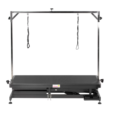 Profesionalus gyvūnų kirpimo stalas Blovi Callisto valdomas elektra, 125x65cm., juodos spalvos Profesionalus gyvūnų kirpimo stalas Blovi Callisto valdomas elektra, 125x65cm., juodos spalvos