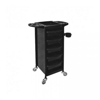 Professional hairdressing trolley CARELLO, black color Professional hairdressing trolley CARELLO, black color