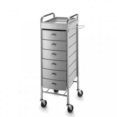 Professional hairdressing trolley KAPPA COMPLETO EXCEL, grey color Professional hairdressing trolley KAPPA COMPLETO EXCEL, grey color