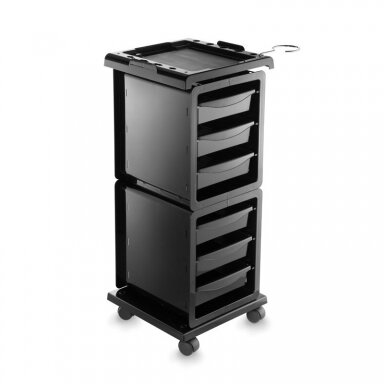 Professional hairdressing trolley MODUS IKEART, black color Professional hairdressing trolley MODUS IKEART, black color