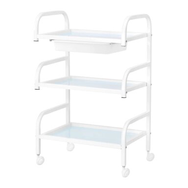 Professional cosmetology trolley BASIC 121, white color
