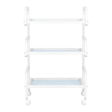 Professional cosmetology trolley BASIC 122, white color