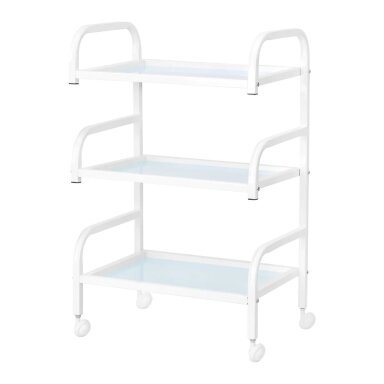 Professional cosmetology trolley BASIC 122, white color