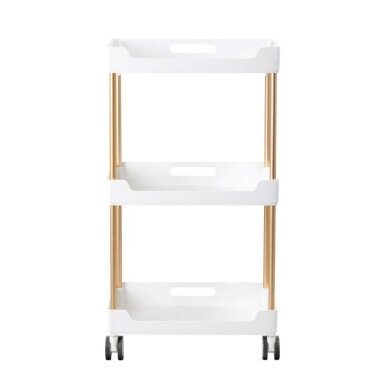 Professional cosmetology trolley HELPER 127, white