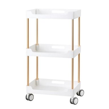 Professional cosmetology trolley HELPER 127, white