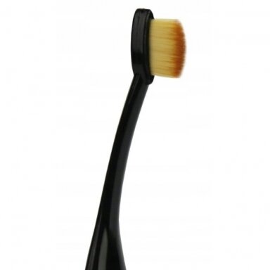 Professional make-up brush OVAL 8, black Professional make-up brush OVAL 8, black