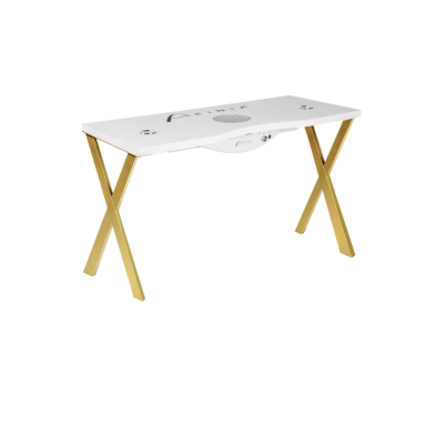 Professional manicure table for beauty salon AFINIA ART DECO, white color Professional manicure table for beauty salon AFINIA ART DECO, white color