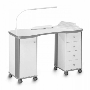 Professional manicure table with cabinets DOUBLE Professional manicure table with cabinets DOUBLE