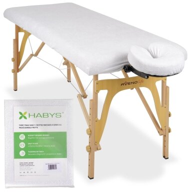 Professional massage bed cover 60/165 cm, white Professional massage bed cover 60/165 cm, white