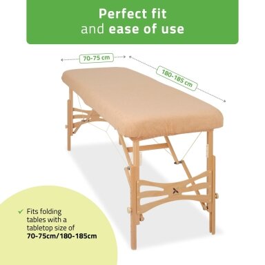 Professional massage bed cover 70-75/180-185 cm, beige Professional massage bed cover 70-75/180-185 cm, beige