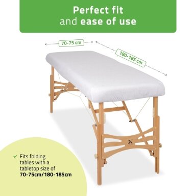 Professional massage bed cover 70-75/180-185 cm, white Professional massage bed cover 70-75/180-185 cm, white