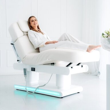 Профессиональная массажная и СПА-кровать ETERNA GENTLE FLEX K901 (4 мотора), белая