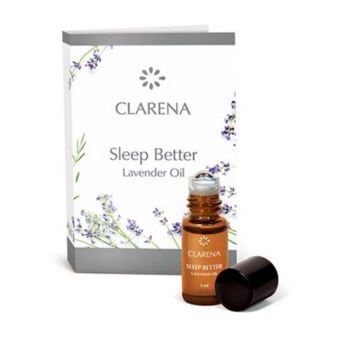 CLARENA SLEEP BETTER LAVENDER OIL lavender oil as a natural sleep aid, 3 ml CLARENA SLEEP BETTER LAVENDER OIL lavender oil as a natural sleep aid, 3 ml