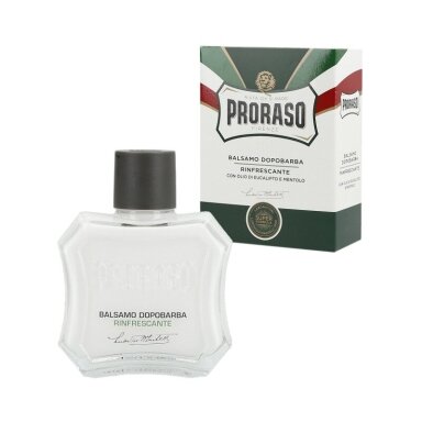 PRORASO GREEN Gaivinamasis balzamas po skutimosi, 100 ml. PRORASO GREEN Gaivinamasis balzamas po skutimosi, 100 ml.