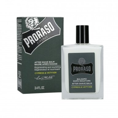 PRORASO CYPRES&VETYVER AFTER SHAVE BALM balzamas po skutimosi, 100ml. PRORASO CYPRES&VETYVER AFTER SHAVE BALM balzamas po skutimosi, 100ml.
