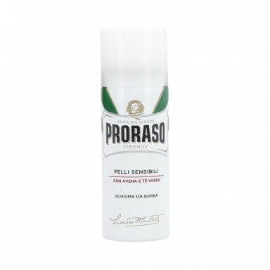 PRORASO WHITE LINE SHAVING FOAM Soothing shaving foam, 50ml. PRORASO WHITE LINE SHAVING FOAM Soothing shaving foam, 50ml.