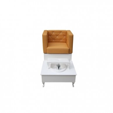 Роскошное кресло для педикюра, выбор мебели и цвета ванной комнаты 7