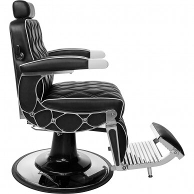Professional barber chair for hairdressers and beauty salons GLADIATOR, black color 2
