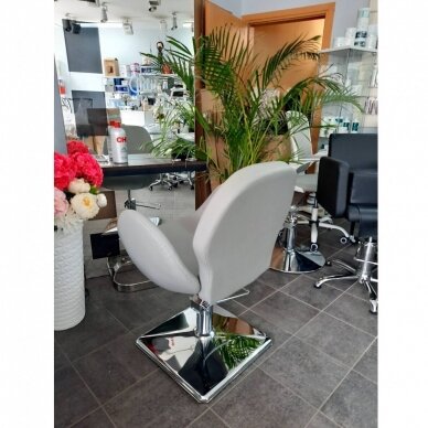 Профессиональное барберское кресло для парикмахерских и салонов красоты ALTO BH-6952, серого цвета 7