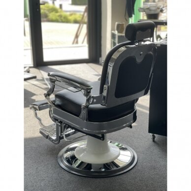 Profesionali barberio kėdė kirpykloms ir grožio salonams GABBIANO ERNESTO BLACK 12