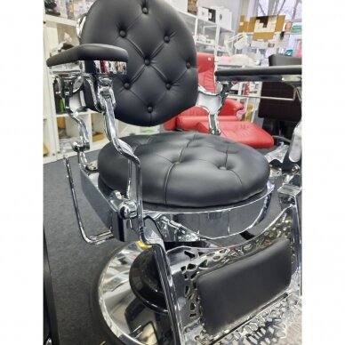 Профессиональное барберское кресло для парикмахерских и салонов красоты GABBIANO GIULO, черного цвета 10