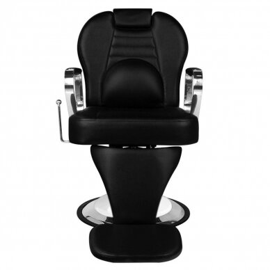 Profesionali barberio kėdė kirpykloms ir grožio salonams GABBIANO TIZIANO, juodai baltos spalvos 4
