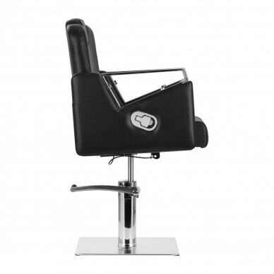 Professional barber chair for hairdressers and beauty salons GABBIANO VILNIUS, black color 2