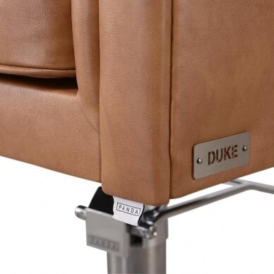 Professional CHESTERFIELD-style barber chair DUKE, brown color 1