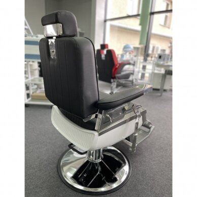 Профессиональное барберское кресло для парикмахерских и салонов красоты LORD, черного цвета 10