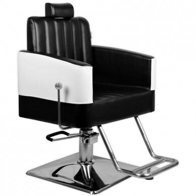 Profesionali barberio kėdė kirpykloms ir grožio salonams PINO, juodos spalvos