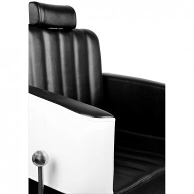 Profesionali barberio kėdė kirpykloms ir grožio salonams PINO, juodos spalvos 6