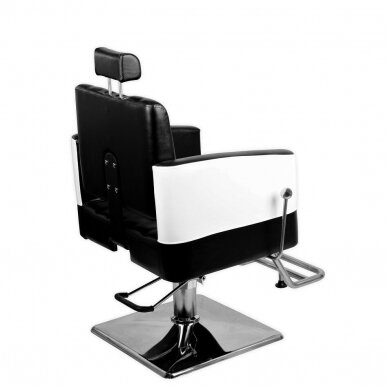 Profesionali barberio kėdė kirpykloms ir grožio salonams PINO, juodos spalvos 2