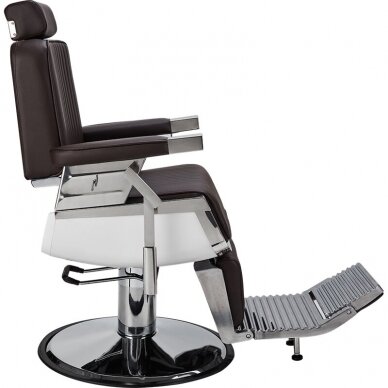 Profesionali barberio kėdė kirpykloms ir grožio salonams LORD, rudos spalvos 1