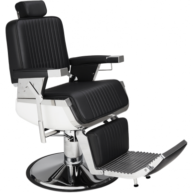 Профессиональное барберское кресло для парикмахерских и салонов красоты LORD, черного цвета