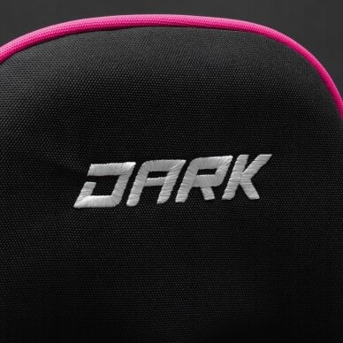 Profesionali biuro ir kompiuterinių žaidimų kėdė DARK, juodos/rožinės spalvos 12