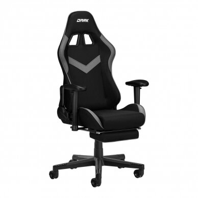 Profesionali biuro ir kompiuterinių žaidimų kėdė DARK, juodos/tamsiai pilkos spalvos