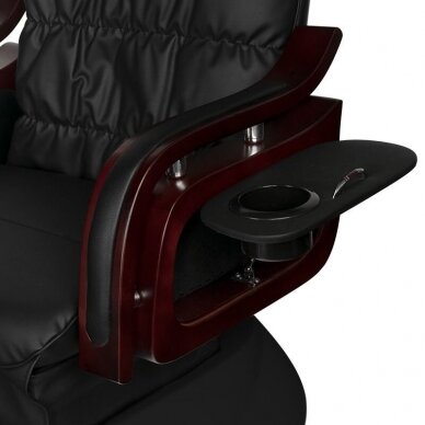 Profesionali elektrinė kėdė pedikiūrui SPA su masažo funkcija  AS-261, juodos spalvos 11