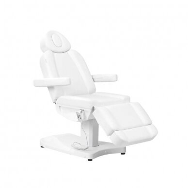 Profesionali elektrinė kosmetologinė kėdė - gultas AZZURRO 803D (3 varikliai), baltos spalvos 1
