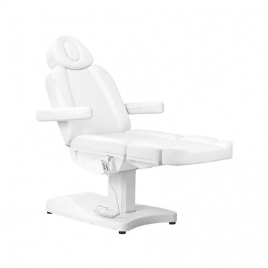 Profesionali elektrinė kosmetologinė kėdė - gultas AZZURRO 803D (3 varikliai), baltos spalvos 2