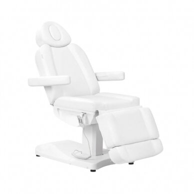 Profesionali elektrinė kosmetologinė kėdė - gultas AZZURRO 803D (3 varikliai), baltos spalvos