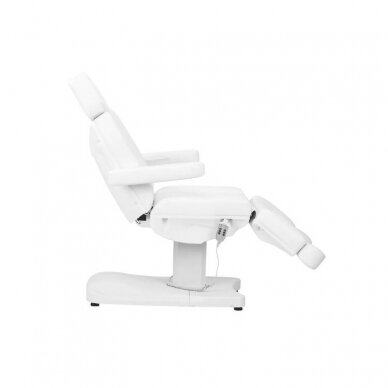 Profesionali elektrinė kosmetologinė kėdė - gultas AZZURRO 803D (3 varikliai), baltos spalvos 6