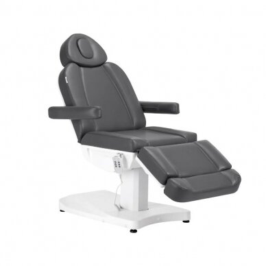 Professional electric cosmetology chair - bed AZZURRO 803D (3 motors), gray color 1