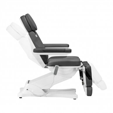 Profesionali elektrinė kosmetologinė kėdė - gultas pedikiūro procedūroms SILLON CLASSIC, 2 variklių, pilkos spalvos 3